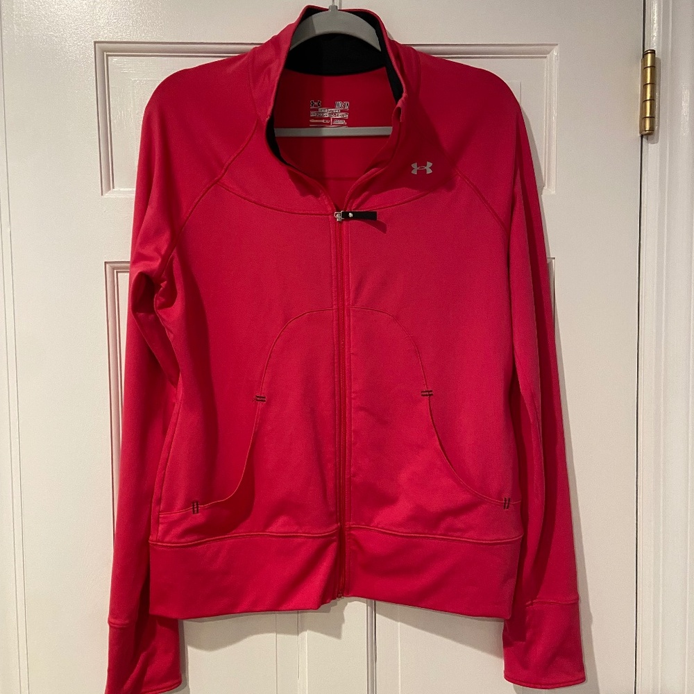 Under Armour Hot Pink Full Zip Performance Hoodie